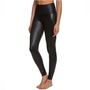 Beyond Yoga Gloss Over High Waisted Black Shiny Leggings Size M NWT Athleisure